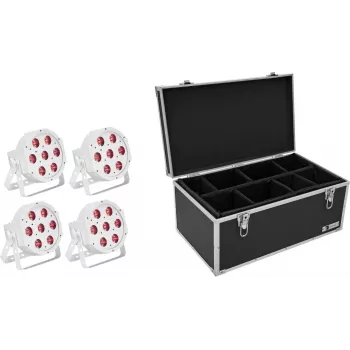 LED grindų šviestuvas EUROLITE SLS-7 HCL White 4x – scenos/reguliuojamos baltos šviesos įrenginiai, 4 šviesos diodai