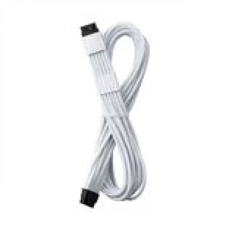 CableMod Universal Pro ModMesh 16 kontaktų į 16 kontaktų įmovinis kabelis StealthSense, 60 cm, baltas