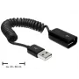 USB laidas DeLOCK 83163 0,6 m USB 2.0 A į A juodas