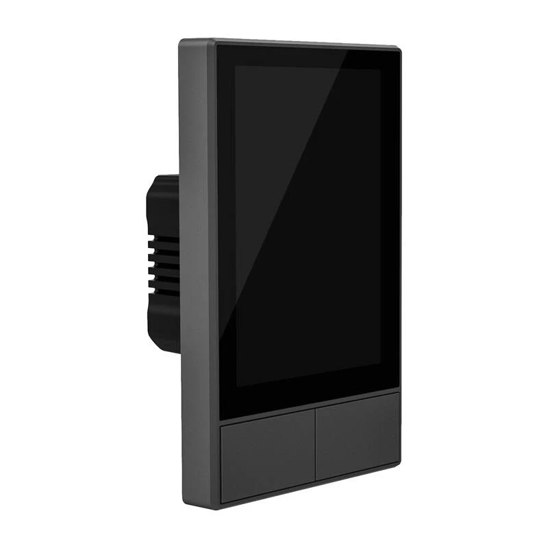 Prie sienos montuojamas išmanusis Wi‑Fi valdymo skydelis Sonoff NSPanel juodas 120 mm