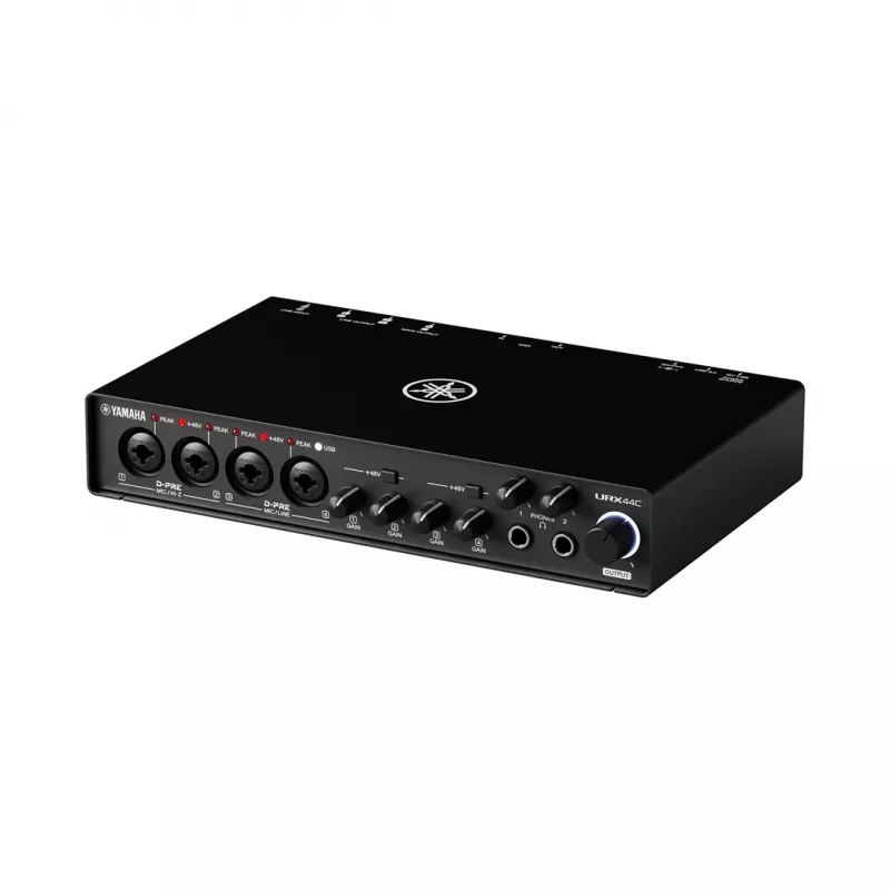 Garso / MIDI sąsaja YAMAHA URX44C — kompaktiškas USB garso ir MIDI ryšys