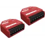 Išmanusis jungiklis Shelly SHELLY_1PM_GEN3_2ER — belaidis 110–240 V, 1,2 W suvartojimas, maks. 240 V, plastikinis korpusas, 42×16×37 mm, 2 vnt. pakuotė