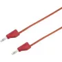 VOLTCRAFT Testavimo laidas [4 mm kištukas - 4 mm kištukas] 5 m Raudonas MSB-300 (MSB-300-5-Red)