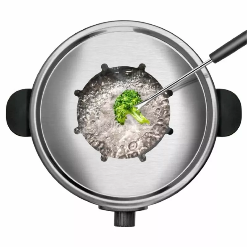 Fondiu rinkinys Taurus FF2 2 L 8 asmenims, nerūdijančio plieno korpusas, 1000 W, 230 V, juoda/sidabrinė