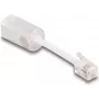 Jungties adapteris DeLOCK 88170 RJ10 0,03 m skaidrios baltos spalvos