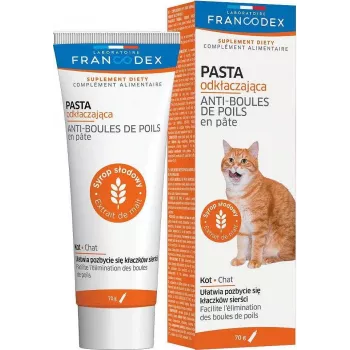 FRANCODEX anti plaukų kamuoliukų pasta katėms - 70g