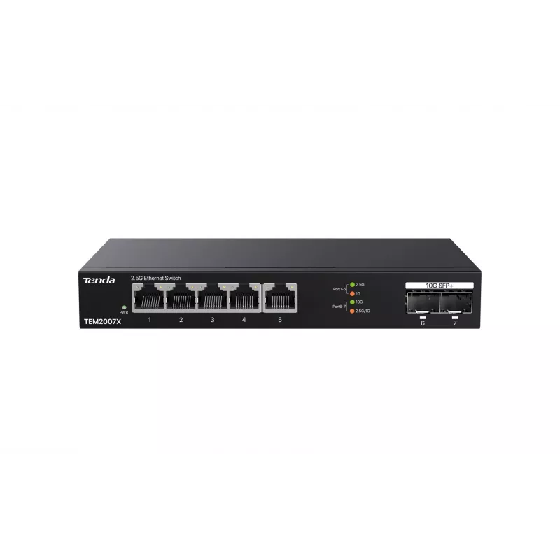 Tenda TEM2007X tinklo komutatorius 2.5G Ethernet 5 prievadai