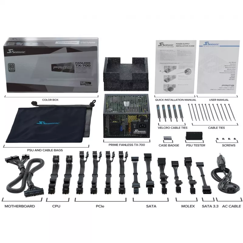 Sea Sonic PRIME-TX-700 gaminys, juodas