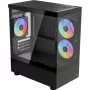Mikro/Mini-ITX kompiuterio korpusas AEROCOOL Geh Viewport Mini-G-BK-v4 ARGB juodas