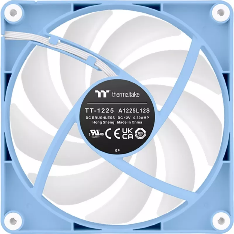 Thermaltake CT120 Reverse ARGB 120 mm korpuso ventiliatoriai, hortenzijos mėlyna, 2 vnt. pakuotė