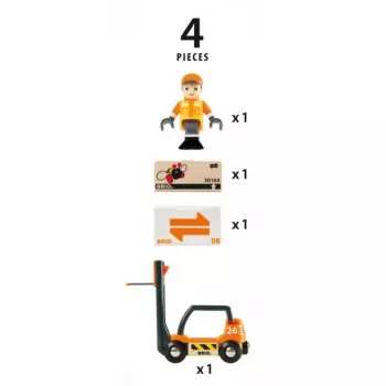 Žaidimo transporto priemonės ir bėgių priedas Ravensburger BRIO 33573 — 4 dalių įvairiaspalvis rinkinys, rekomenduojamas amžius nuo 0,3 metų