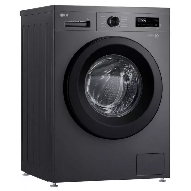 LG Skalbimo mašina | F4X1009NMB | Energijos efektyvumo klasė A | Priekinis pakrovimas | Skalbimo talpa 9 kg | 1400 aps./min. | Gylis 55 cm | Plotis 60 cm | Ekranas | LED | Garų funkcija | Tiesioginė pavara