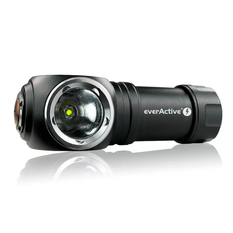 Žibintuvėlis LED 3 darbo režimai 10 W 500 liumenų aliumininis korpusas įkraunamas vandeniui atsparus FL-55R Dripple - Everactive