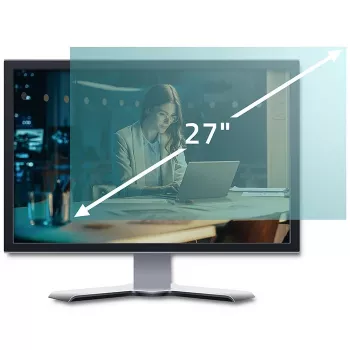 Qoltec 51049 Mėlynos šviesos filtras 27 | 16:9 | Akių apsauga | Anti Glare