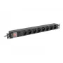 Maitinimo paskirstymo įrenginys Lanberg PDU-08E-0200-BK