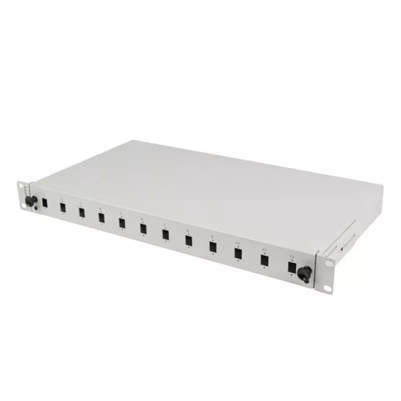 Patch panel Lanberg FOP1-12SS-LDS Pilka ABS Plienas 19 colių