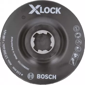 Šlifavimo padėklas Bosch X-LOCK SCM 115 mm Velcro centravimo kaištis 2608601723 kampiniams šlifuokliams