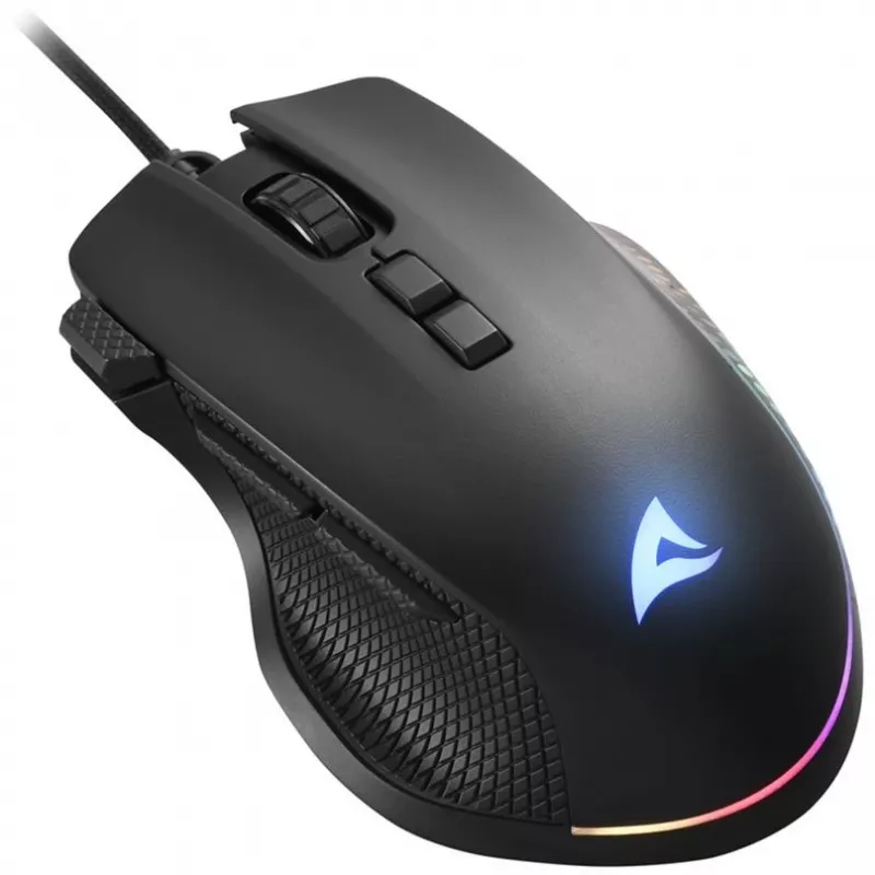 Sharkoon Mouse Shark Force 3 optinė 8 mygtukai 12.800DPI juoda