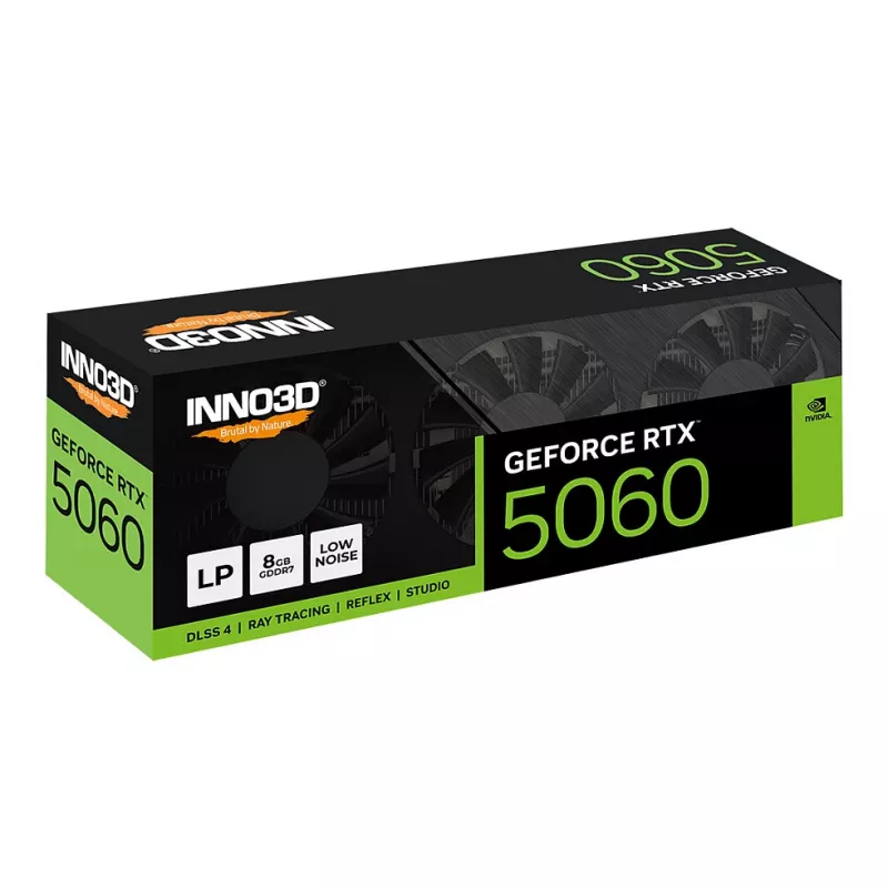 INNO3D GeForce RTX 5060 X3LP 8GB GDDR7 žemo profilio vaizdo plokštė