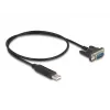 DeLOCK USB 2.0 į nuoseklųjį RS-232 adapteris 50 cm FTDI juodas