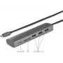Renkforce RF-3374948 Sąsajos šakotuvas USB 2.0 Type-C 5000 Mbit/s Sidabrinis (RF-3374948)