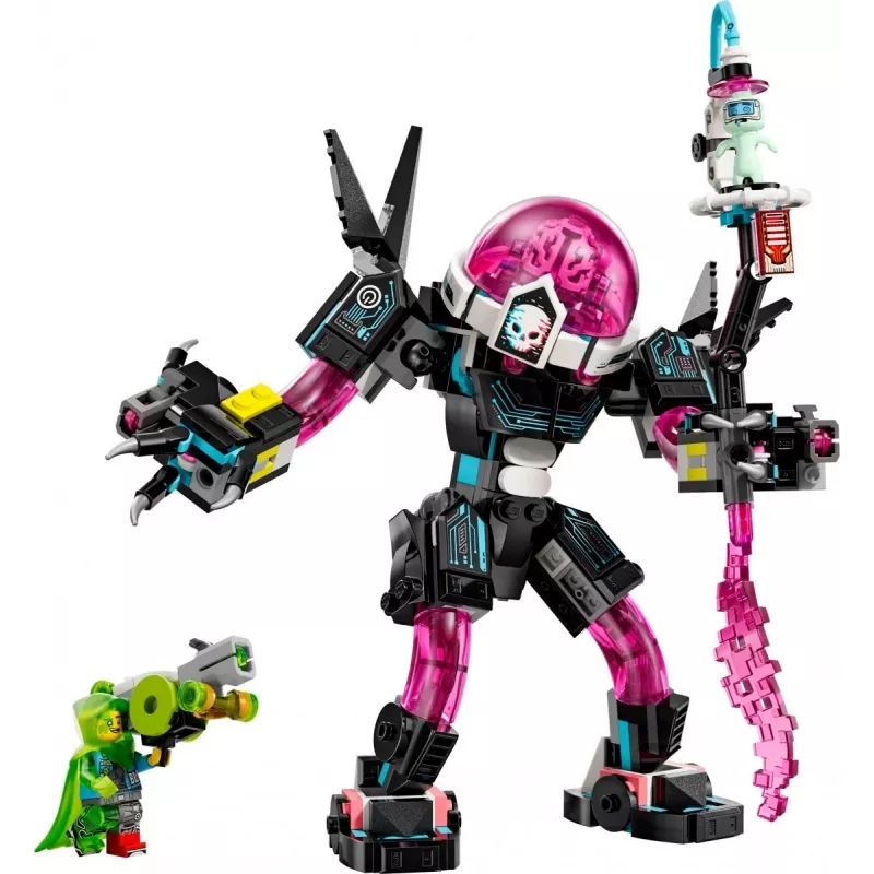 Konstruktorius LEGO 71495 Mateo vs. Cyberbrain Mech — žaidimų rinkinys su minifigūromis ir statomu mecha
