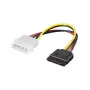 S-ATA maitinimo laidas 1x 4 kontaktų kištukas prie 15 kontaktų lizdo, ilgis: apie 15 cm, Good Connections® (5021-ATA)