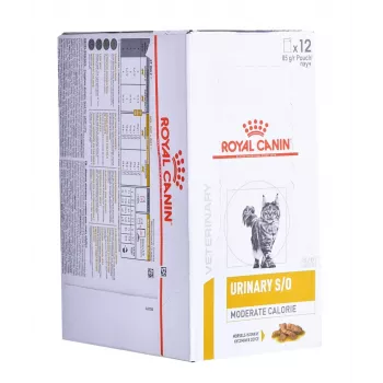 ROYAL CANIN Urinary S/O Moderate Calorie - šlapias kačių maistas - 12 x 85g