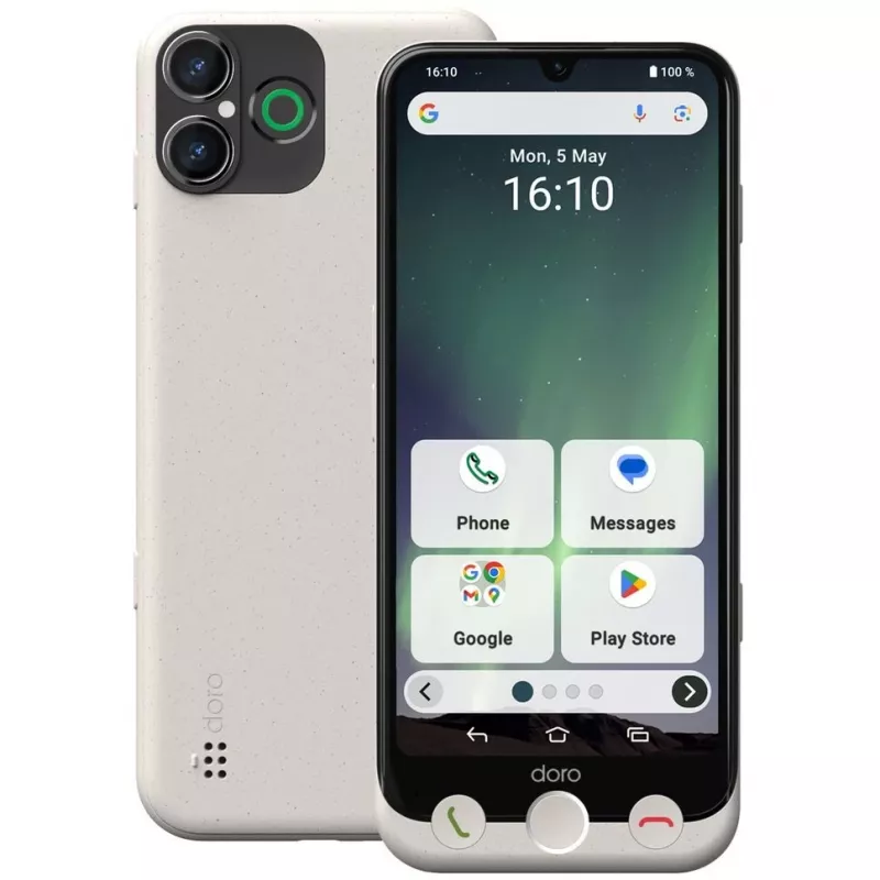 Išmanusis telefonas Doro Aurora A30 6,1 colio 128 GB juodos spalvos