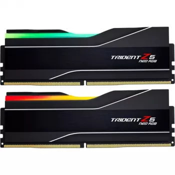 Staliniam kompiuteriui skirtas DDR5 atminties modulis G.SKILL 32GB (2x16GB) 6000MHz CL26 288 kontaktų DIMM 1.45V su radiatoriumi ir RGB