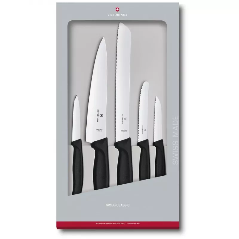 Victorinox V-6.71 33.5G Swiss Classic virtuvės rinkinys, 5 dalių, juodas