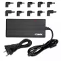 maitinimo adapteris IBOX IUZ90WA 90 W, įėjimas 100–240 V, išėjimas 4,5 A, reguliuojama įtampa, skirtas naudoti patalpoje, juodas