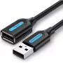 USB 2.0 ilgintuvo kabelis vyriška–moteriška jungtis Vention CBIBG 1,5 m — juodas