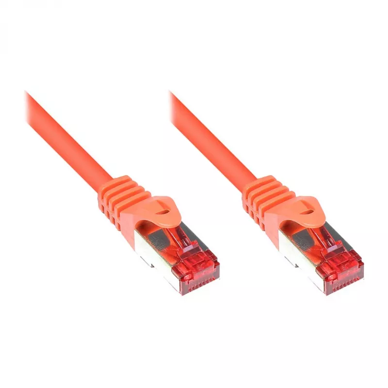Good Connections Cat.6 komutacinis kabelis S/FTP oranžinis 0,15m