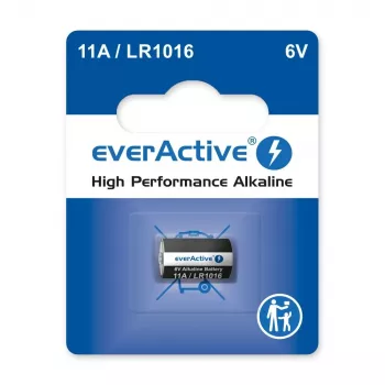Automobilio nuotolinio valdymo pultelio baterija everActive 11A LR1016 MN11 6V šarminė, mygtukinė 10,3×16 mm, 1 vnt.