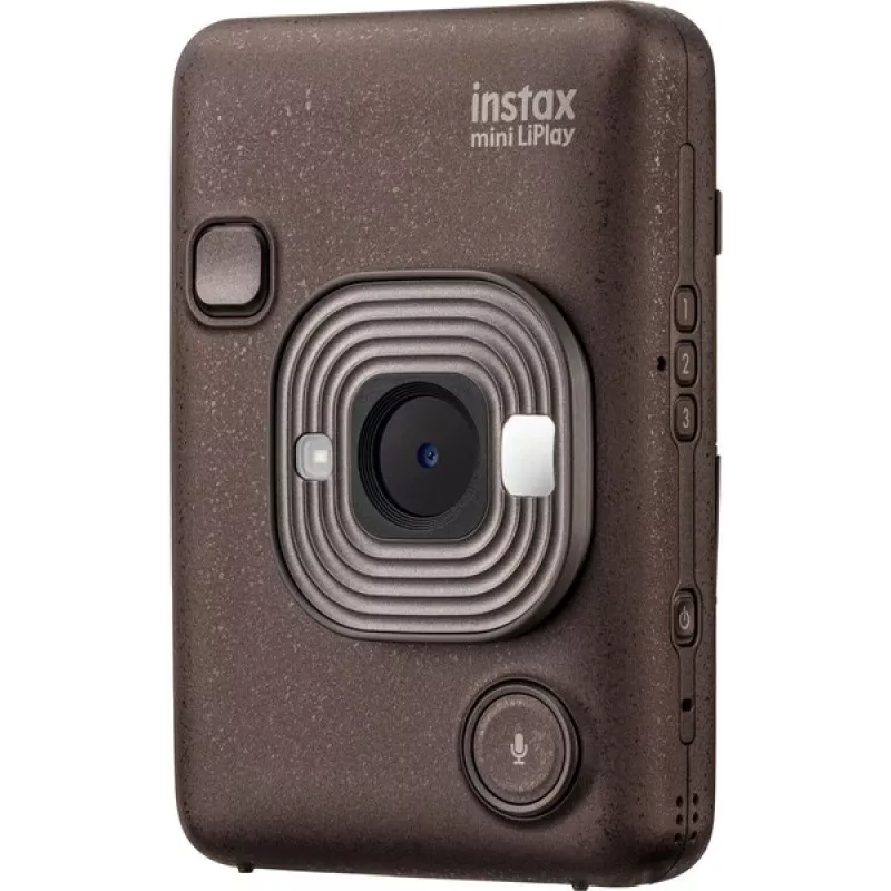 Momentinio spausdinimo fotoaparatas Fujifilm Instax mini LiPlay — 1/5 colio 2560×1920 CMOS, spausdina 86×54 mm, 2,7 colio TFT, bronzinis