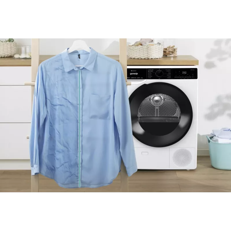 Gorenje DPNA92WIFI drabužių džiovyklė Laisvai pastatoma Priekinio užpildymo 9 kg A++ Juoda, Balta