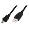 Assmann/Digitus USB 2.0 JUNGTIES KABELIS A-B USB 2.0 jungties kabelis, 480 Mbit/s, USB A - USB mini B, kištukas/kištukas, 1,8 m, juodas (AK-300130-018-S)