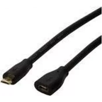 Logilink - USB ilginamasis laidas - Micro-USB Type B (M) į Micro-USB Type B (W) - USB 2.0 - 3 m - Juoda (CU0124)