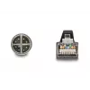 DeLOCK M12 kabelis X koduotas 8 kontaktų kištukas į RJ45 kištuką PUR (TPU) 1 m