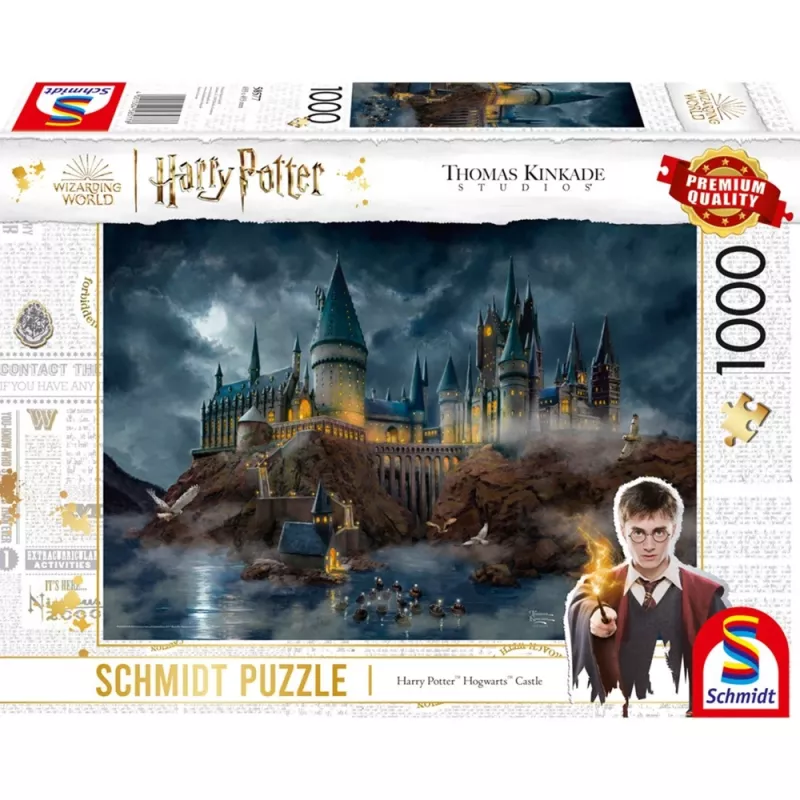 Thomas Kinkade Studios Wizarding World Harry Potter - Hogwarts pilis, 1000 dalių dėlionė