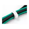 Atlaisvinamas kabelių raištis DeLOCK Soft Tie 10 vnt. juoda balta