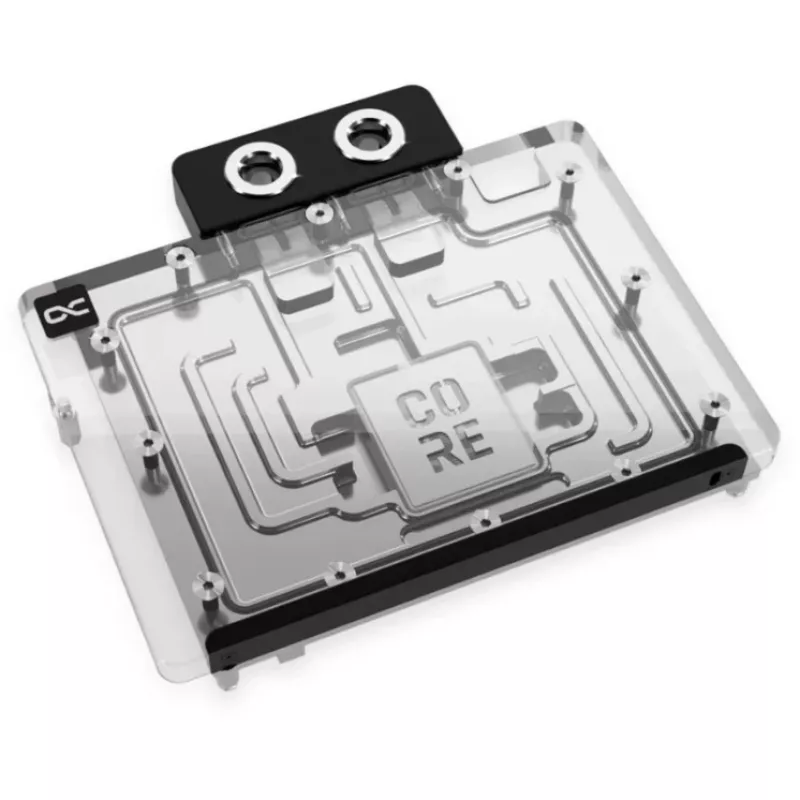 Galinė plokštė Alphacool 10260 Aliuminis Chromas Varis Juoda 154 mm