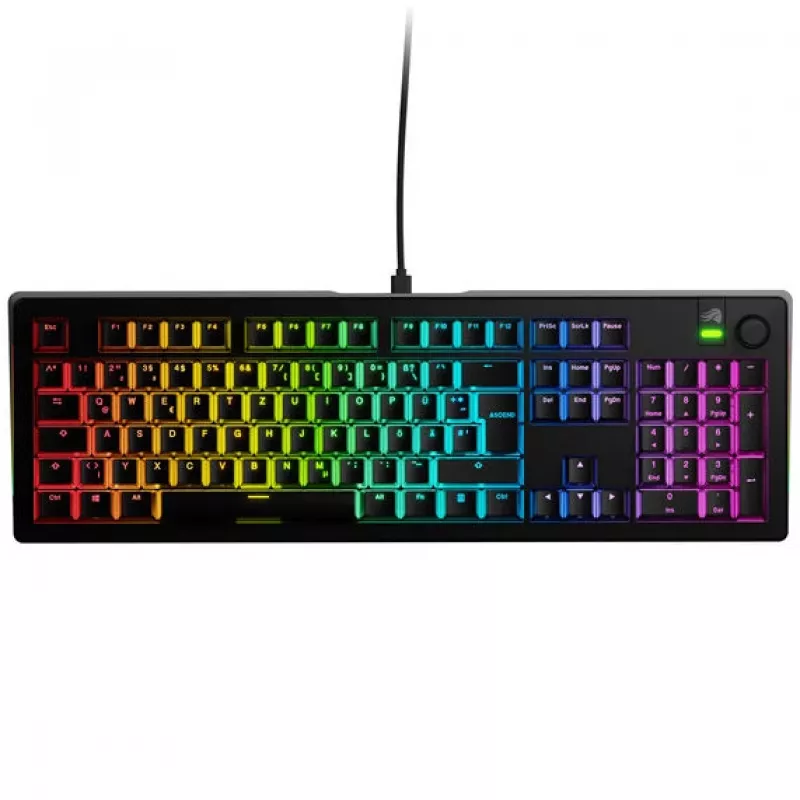 Mechaninė žaidimų klaviatūra GLORIOUS GMMK 3 100% Pre-Built ISO (DE) su Fox jungikliais, juoda