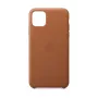 Apple - Dėklas mobiliajam telefonui - oda, apdorotas aliuminis - Saddle Brown - skirtas iPhone 11 Pro Max (MX0D2ZM/A)