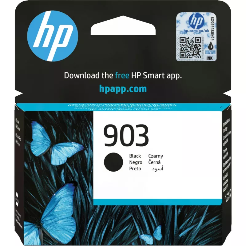 HP 903 Original juodos spalvos rašalo kasetė, juoda, 1 vnt., 300 puslapių