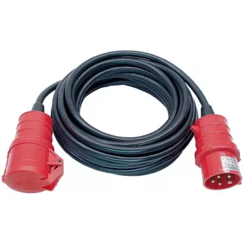 Brennenstuhl H07RN-F 5G1,5 - maitinimo ilgintuvo laidas - IEC 60309 16A (W) į IEC 60309 16A (M) - AC 400 V - 10 m - juoda