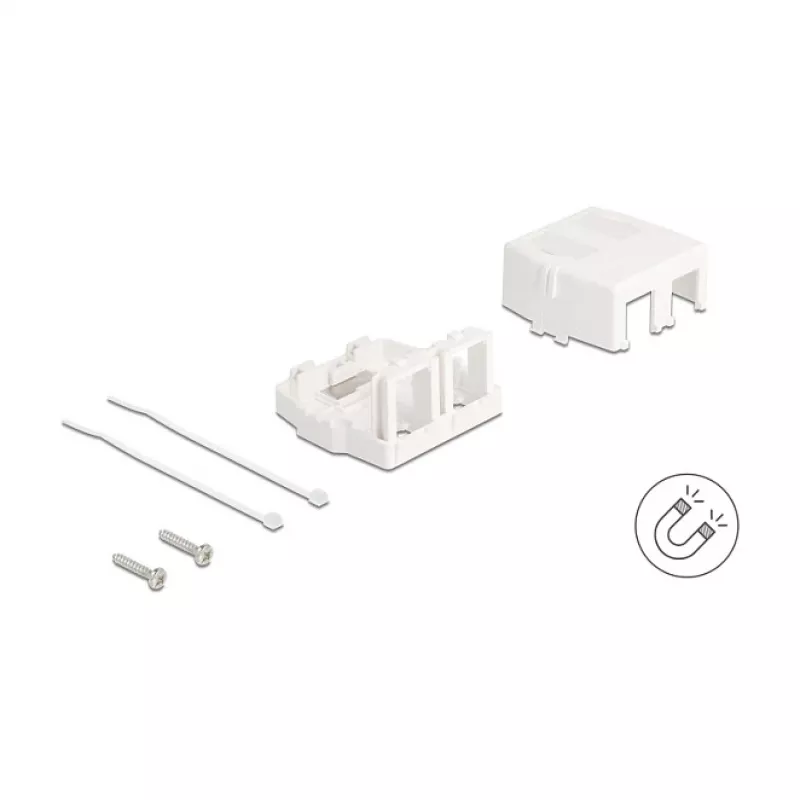 Užfiksuojamas rėmelis DeLOCK 85843 Plastikinis Baltas 545x573x324 mm