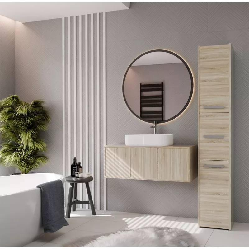 Topeshop S33 SONOMA vonios spintelė Oak