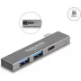 DeLOCK 3 prievadų plonas USB šakotuvas DeLOCK USB Type-C 5 Gbps 2 x Type-A